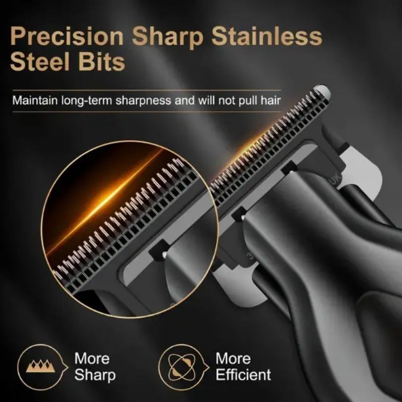 Professional Hair Clippers for Men, Cordless Barber Clippers and Trimmer Set