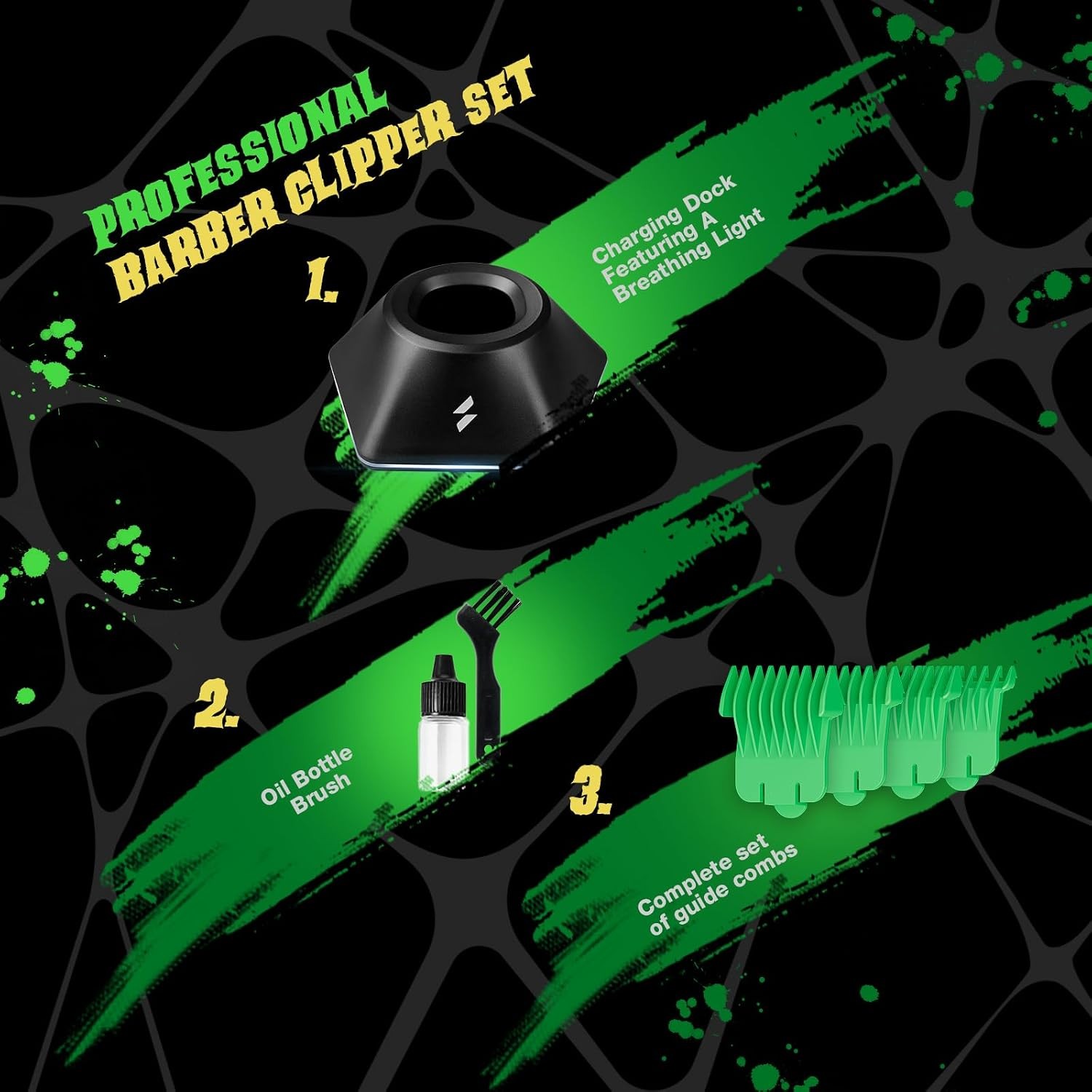 Professional Barber Trimmers 13,000 RPM Vector High Performance Electric