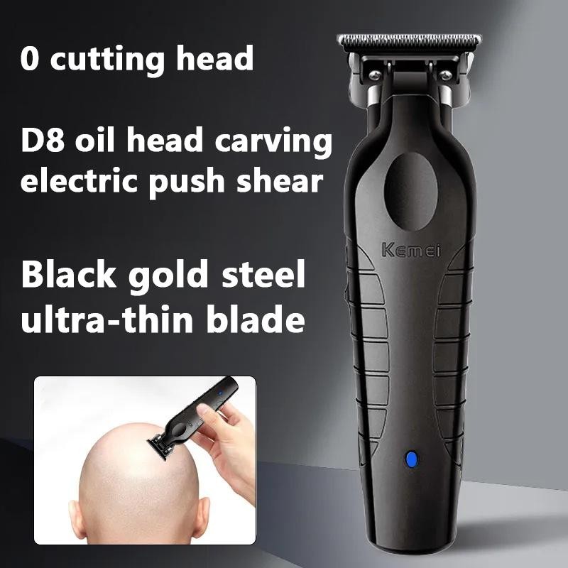 Kemei 2299 Professional Hair Clipper 0mm Zero Gap Cordless Barber Trimmer