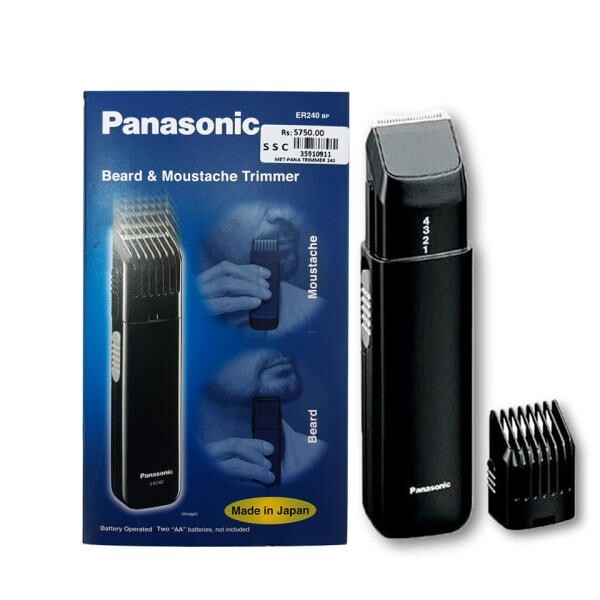 Panasonic ER240 Operated Beard Moustache Trimmer Made in Japan