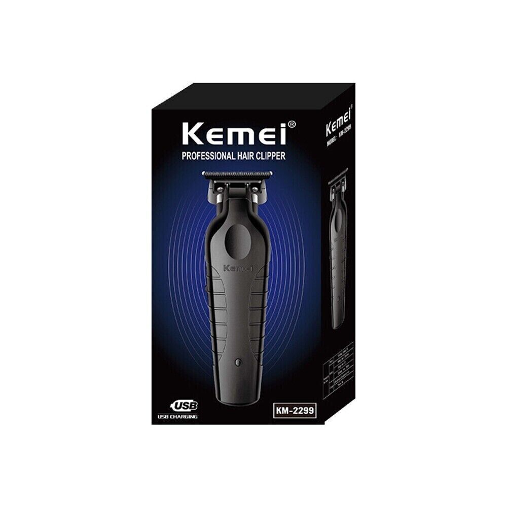 Kemei Electric Hair Clipper Barber Cordless Hair Trimmer 0mm Zero Gapped Carving