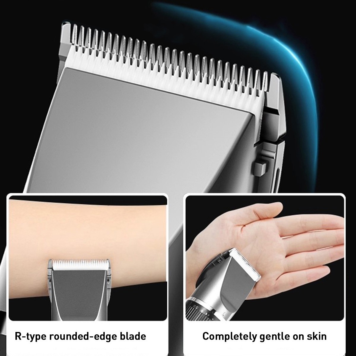 Professional Home Electric Hair Clipper Set w/Digital Display, USB Fast Charging