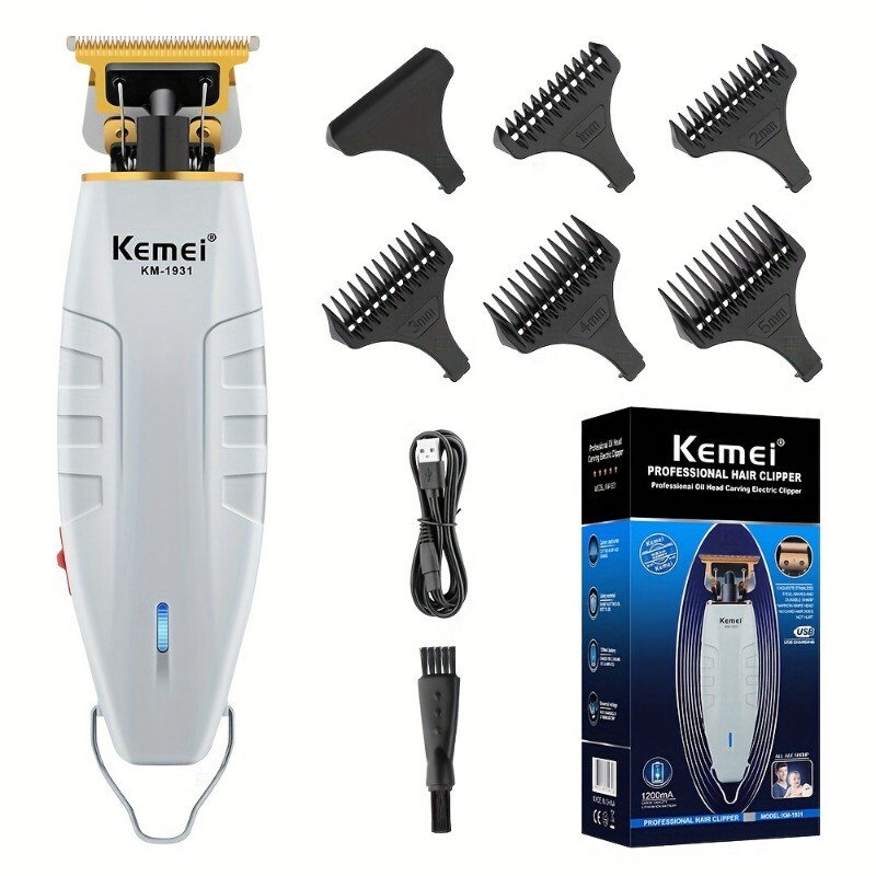 Kemei Professional Hair Clippers Cordless Trimmer Beard Cutting Machine Barber