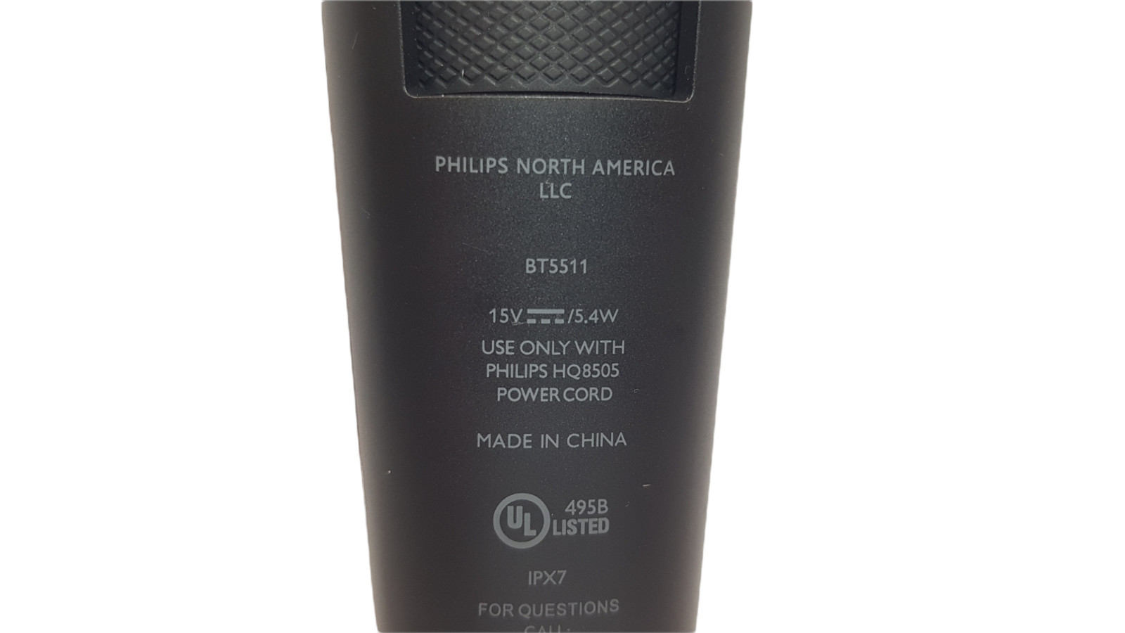 Philips Norelco Trimmer 5000 Series Hair Black/Silver BT5511 Handle Only New OEM
