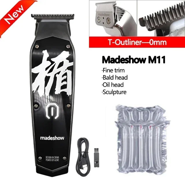 Madeshow M10+ M11 Pro Hair Clipper — 7000RPM Oil Head Trimmer, Ceramic Blade