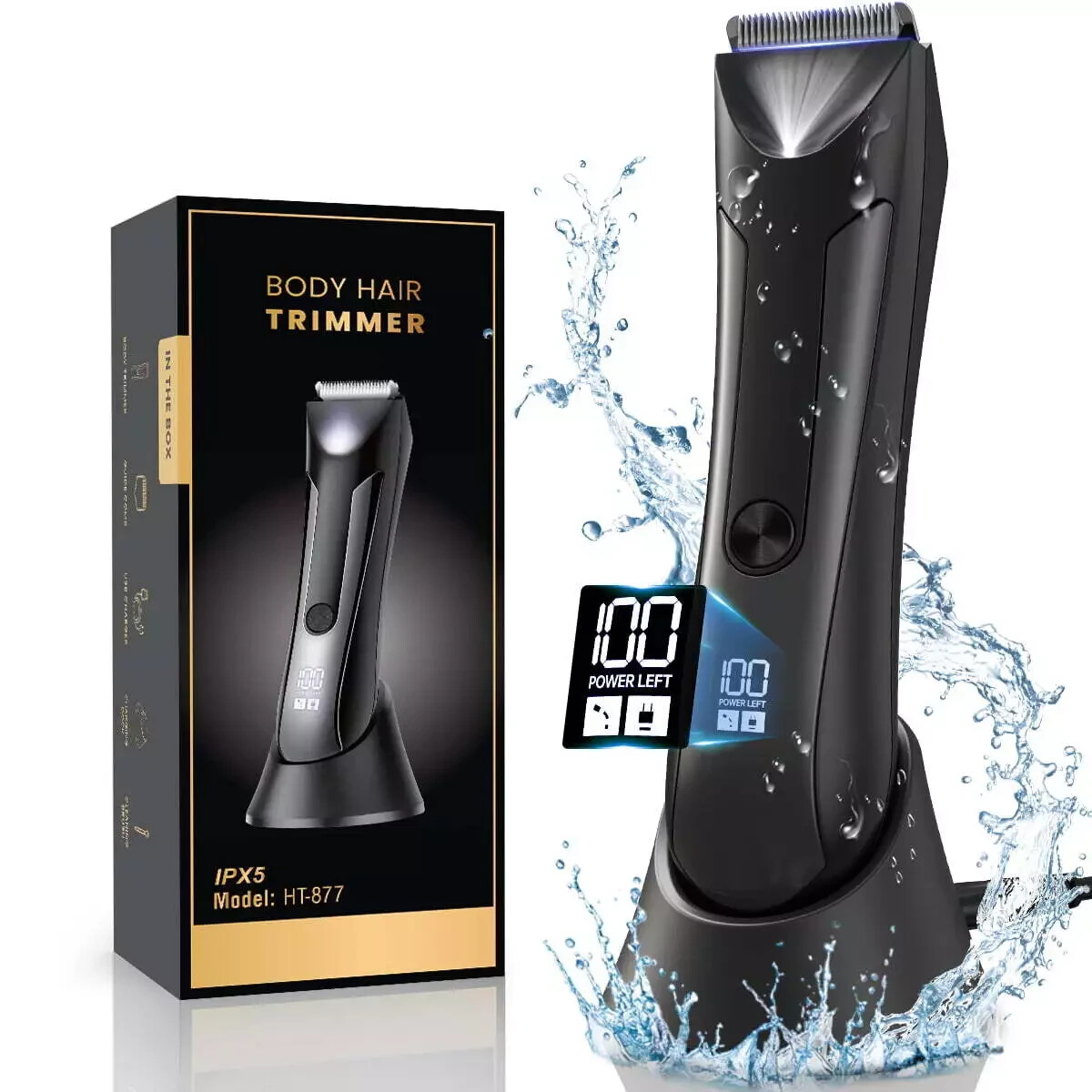 Manscape Groin Hair Trimmer for Men’s Electric Ball Trimmer Wet/Dry Body Shaver
