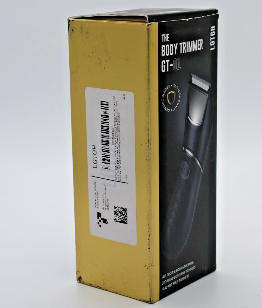 LGTGH GT01 Body Hair Trimmer Ceramic Blade Electric Groin Groomer Waterproof LED