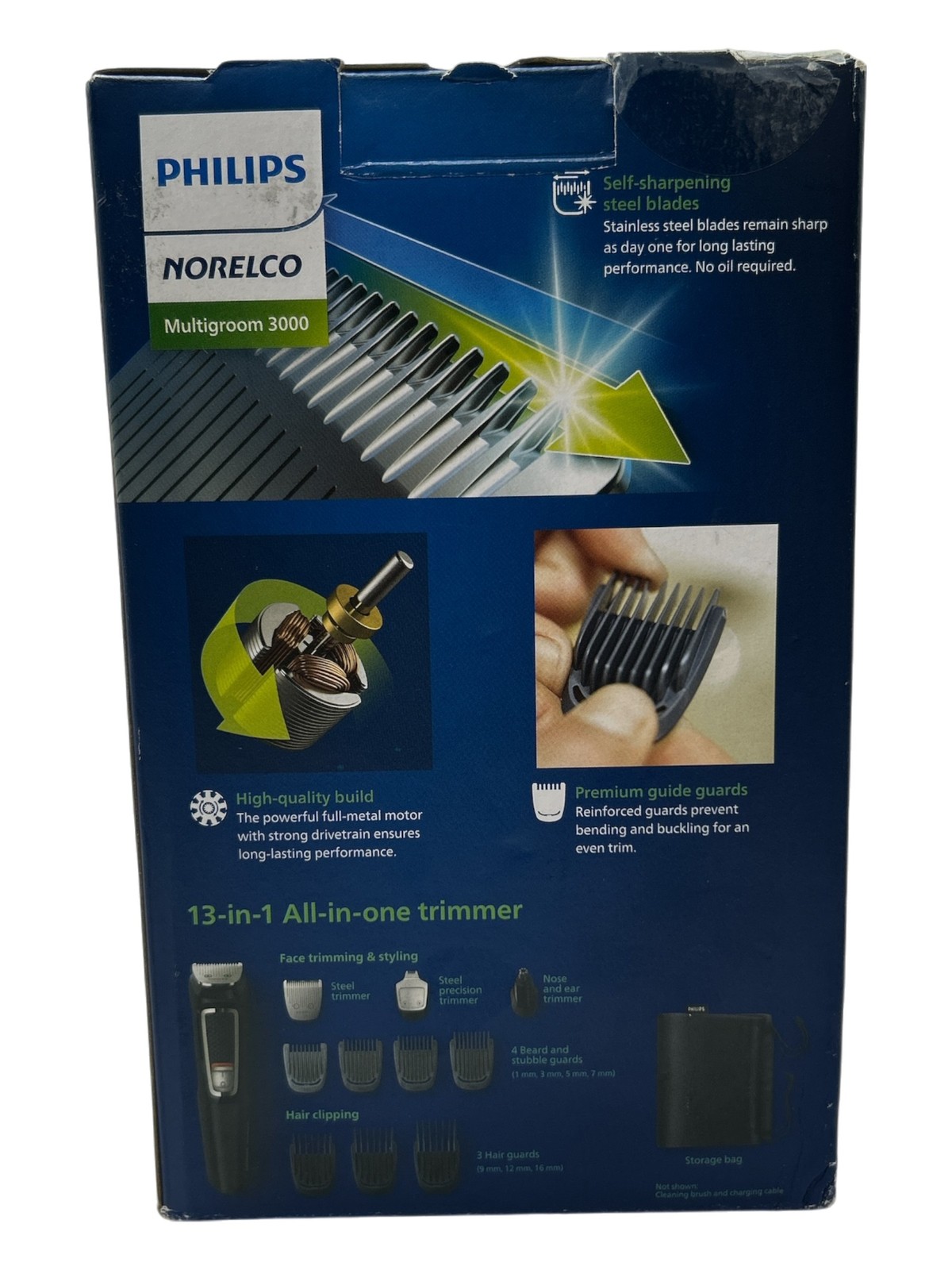 Philips Norelco Multigroom 3000 Black – 13 pieces
