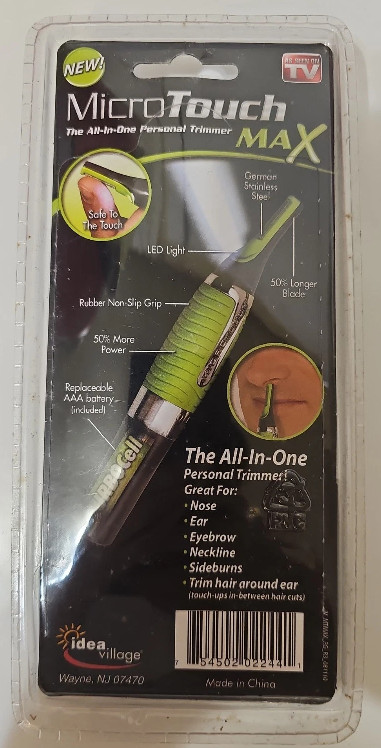 NEW MicroTouch Max All-In-One Personal Trimmer As Seen On TV Factory Sealed