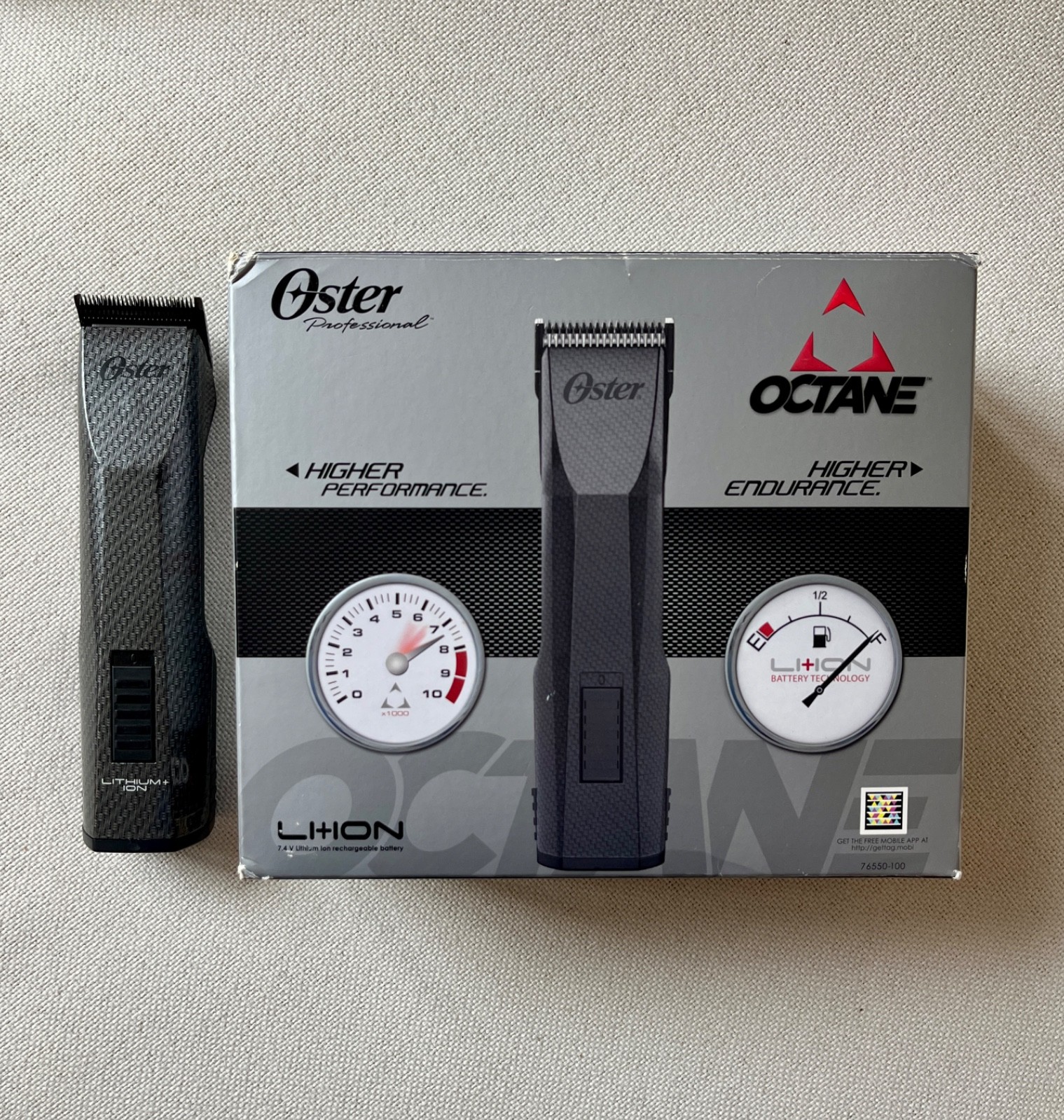 Oster Octane Heavy Duty Cordless Hair Clipper Powered by Lithium-Ion Battery