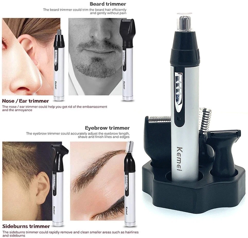 Electric Nose Ear Hair Trimmer Eyebrow Shaver Clipper Groomer Cleaner tool