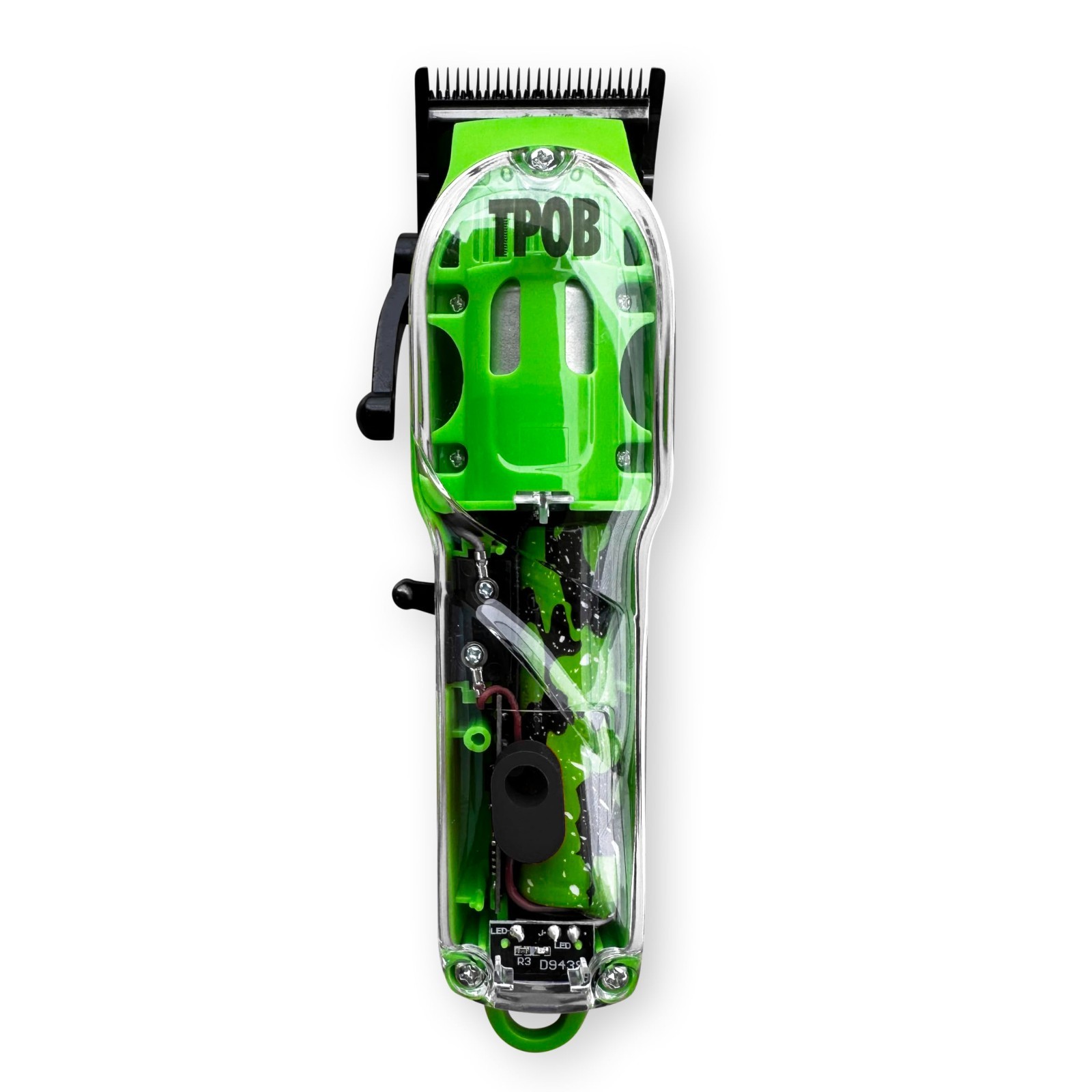 High-Speed Hair Clippers for Men – 6800 RPM, Matte Green Case, X Fade Blade