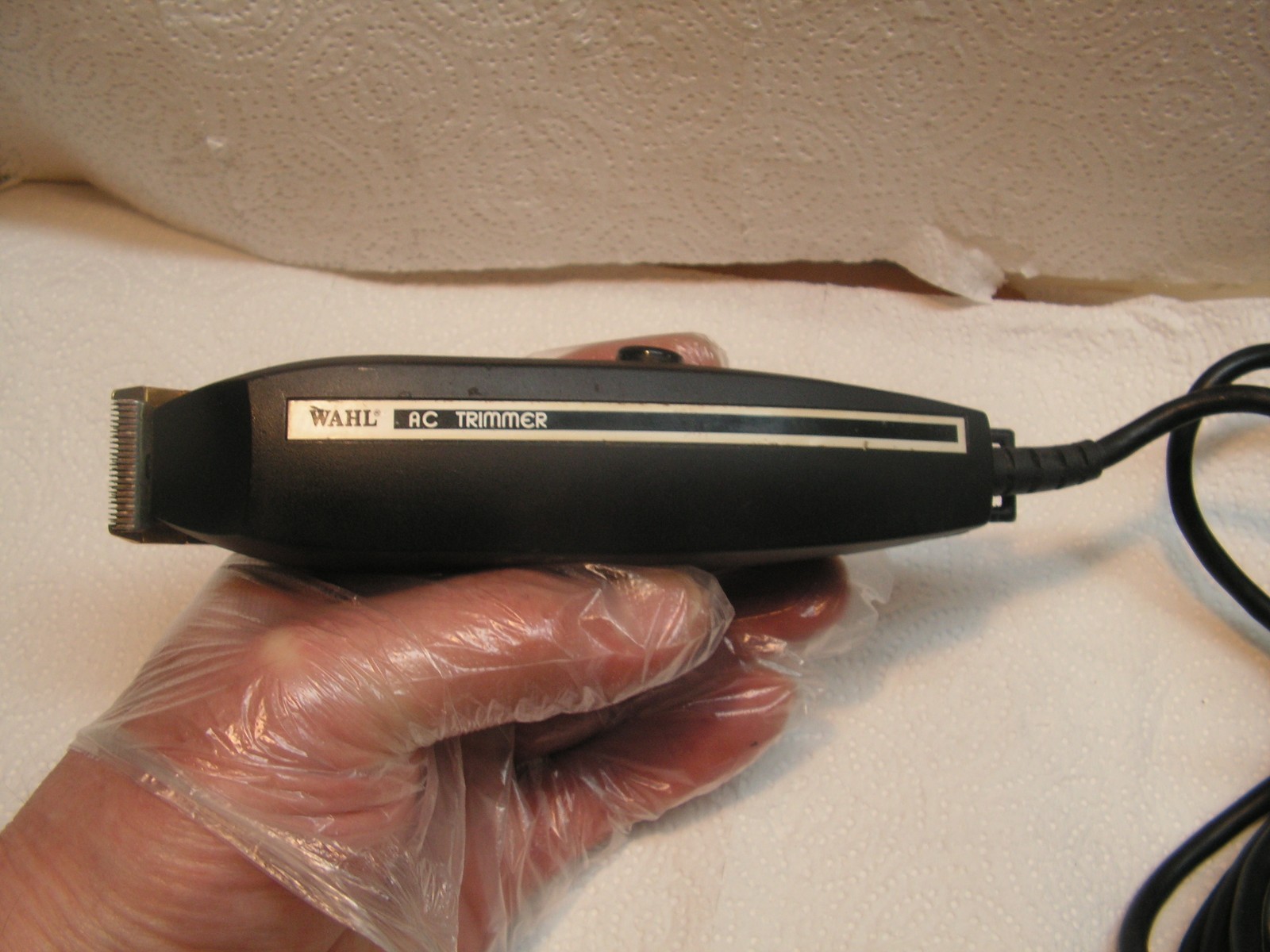 Wahl AC Trimmer Professional Clippers Model ACT Black TESTED & WORKS Gold Cutter