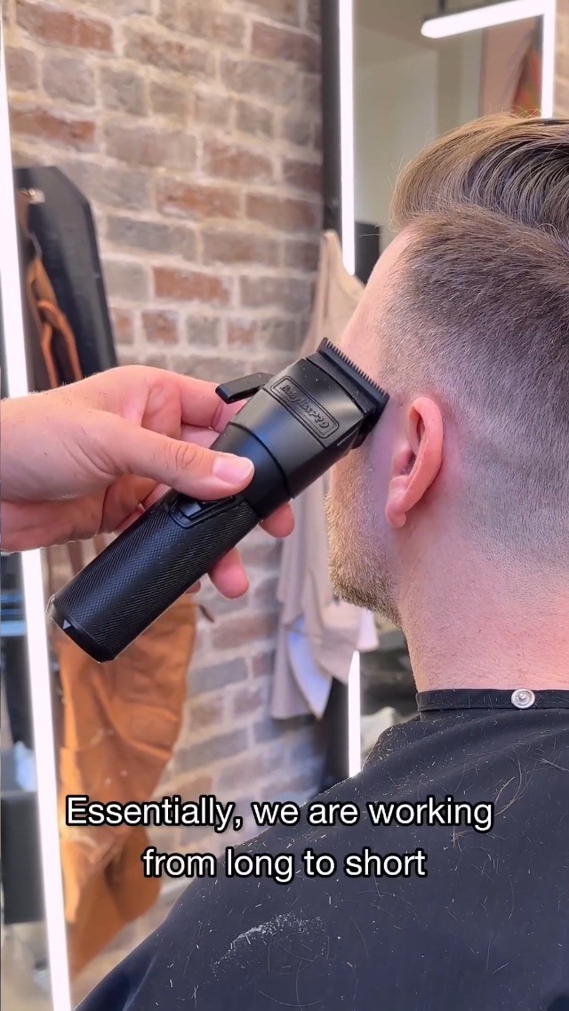 Professional Cordless Hair Clipper Beard Trimmer Brushless Motor Metal Blade