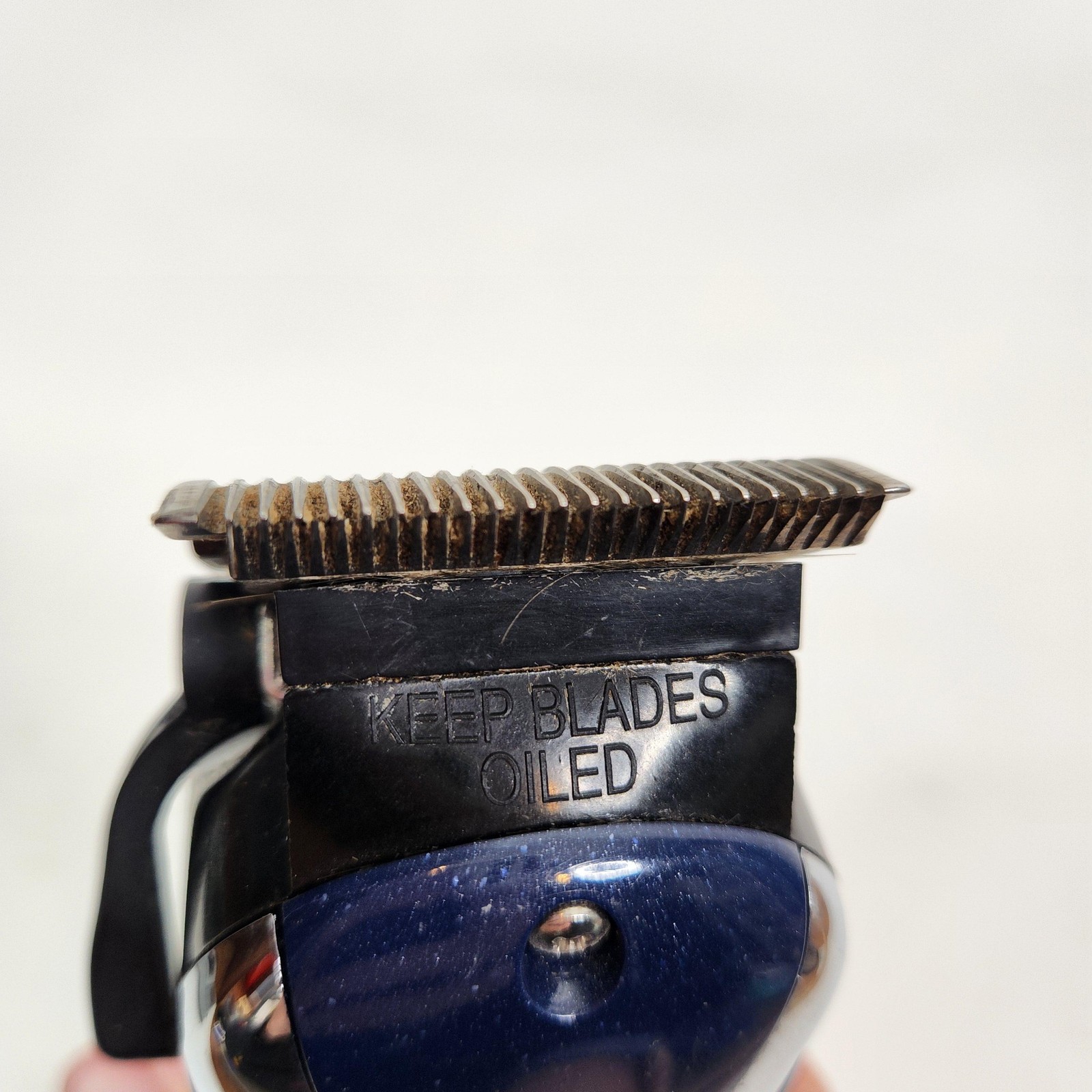 Wahl STX Hair Clipper Model STX 305G Blue Silver Adjustable Blade Corded Mens