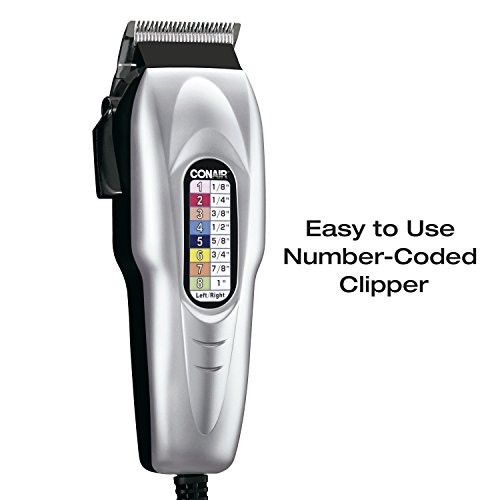 Conair Combo Number Cut Haircut Kit HC315N Corded Clipper Trimmer 13 Piece Men
