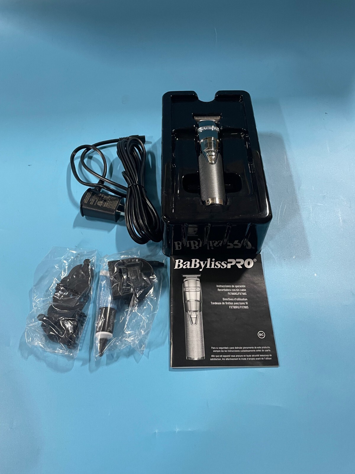 BaBylissPro SilverFX Metal Cordless Trimmer – FX788S – OPEN BOX