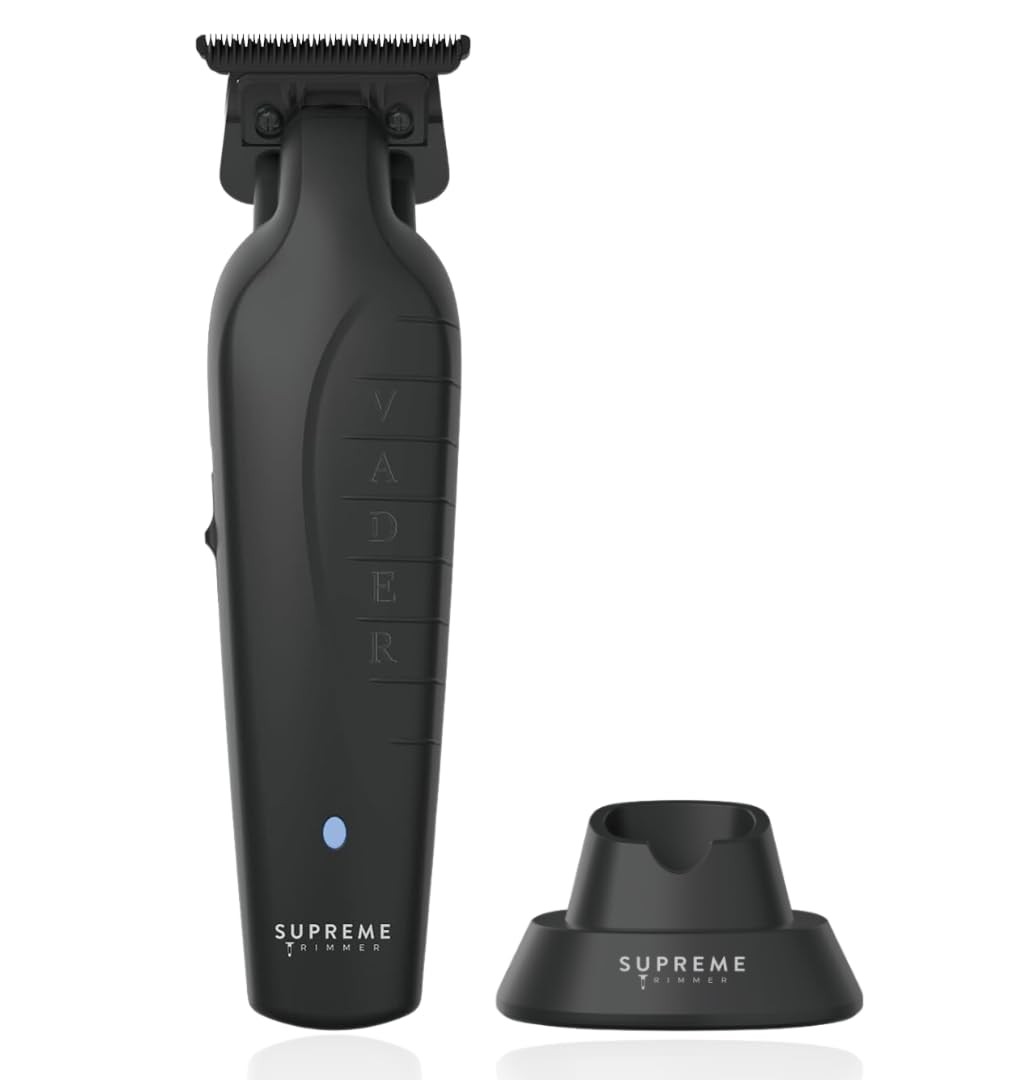 Pro Grade Cordless Black Hair Trimmer With Dlc T Blade And 210 Min Runtime