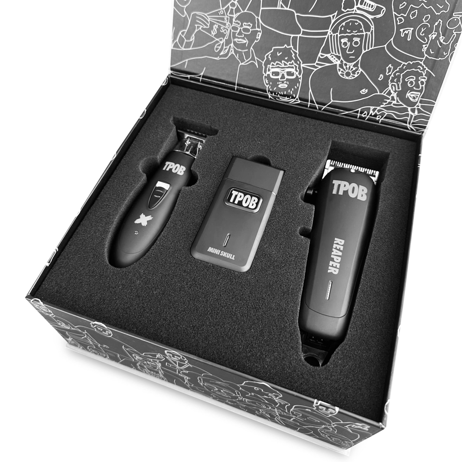 TPOB Slime 2 Barber Hair Clippers Trimmer Shaver Set Men Matte Case And X Fade