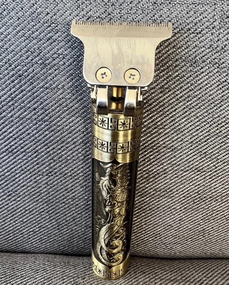 Vintage T9 Hair Trimmer Dragon Beard Clippers Cordless USB Rechargeable Men