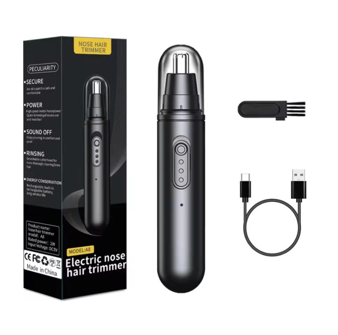 Electric Nose Ear Hair Trimmer Clipper Face Eyebrow Shaver Rechargeable Painless