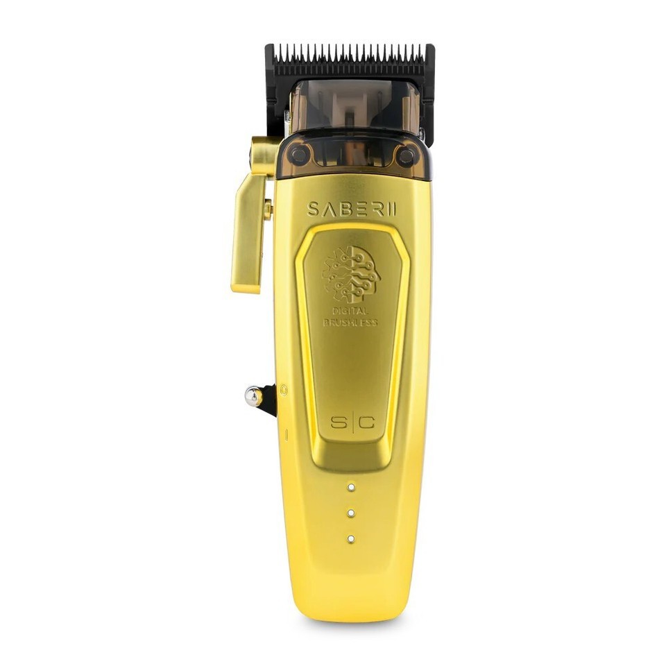 StyleCraft Saber ll Cordless Clipper w/Digital Brushless Motor Gold | SC617M