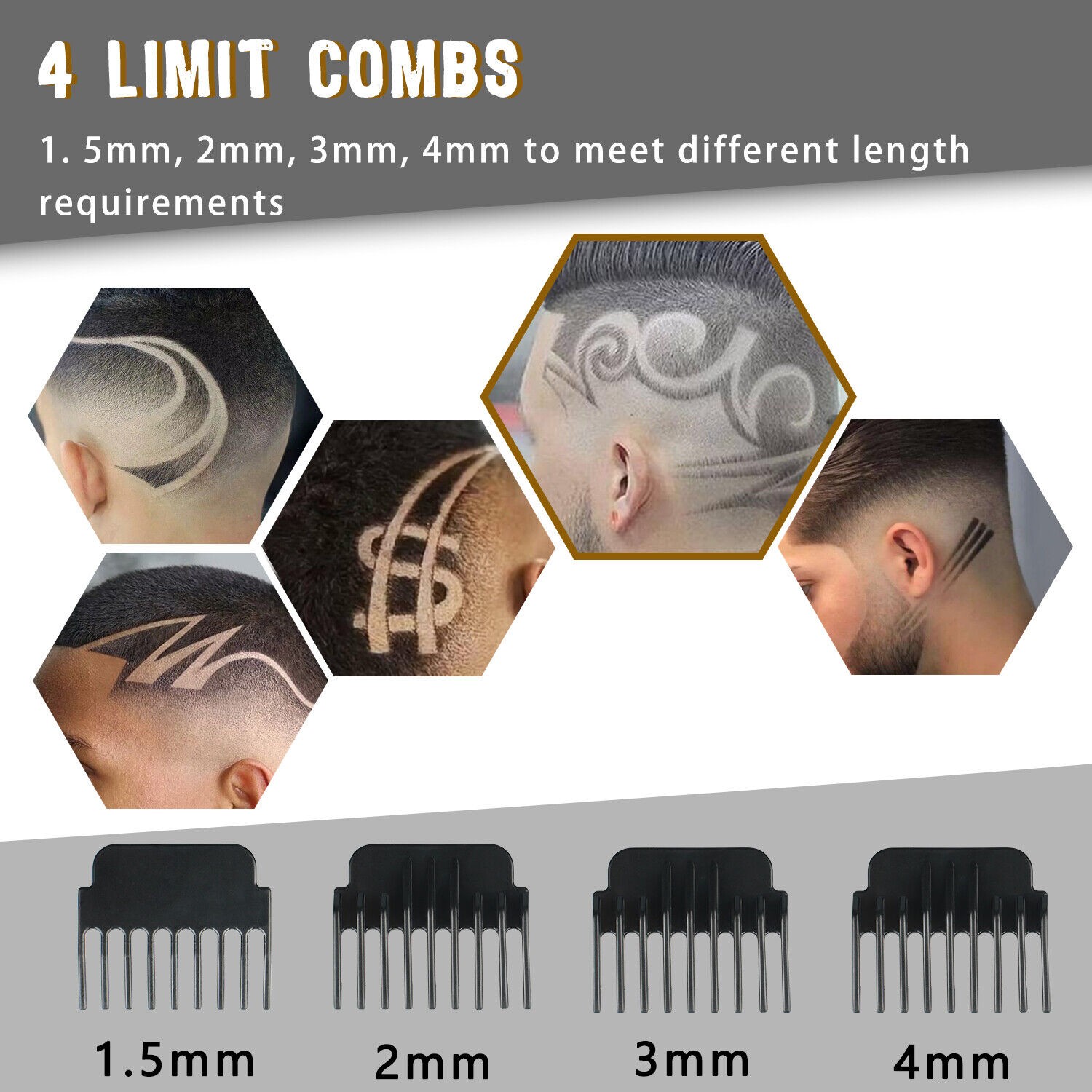 Pro Zero Gapped Cordless T-Outliner Hair Clipper Electric Trimmer Kit Wireless