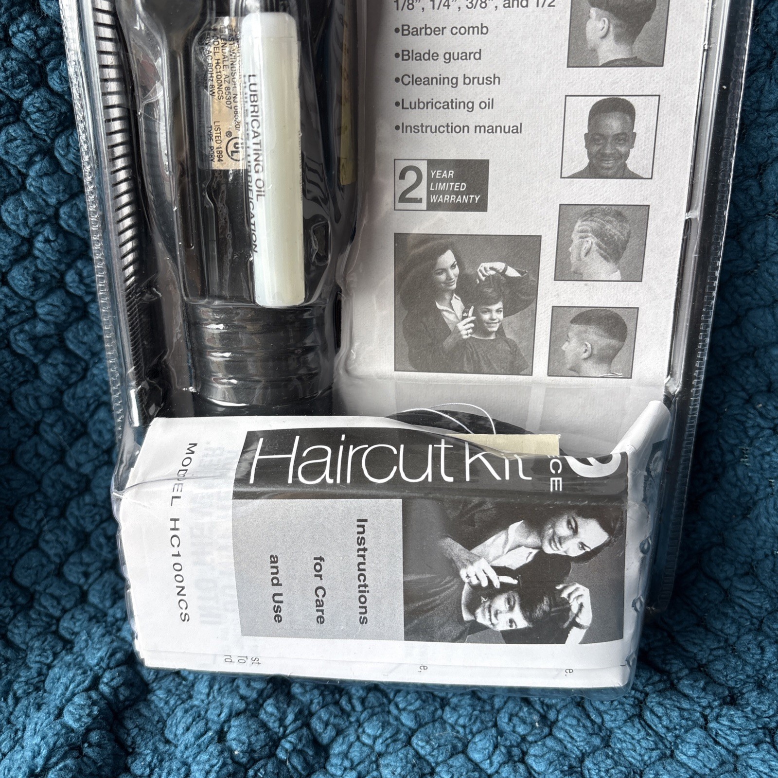 Vintage Conair 9 Piece Haircut Kit Hair Clippers Shaver HC100NCS New SEALED