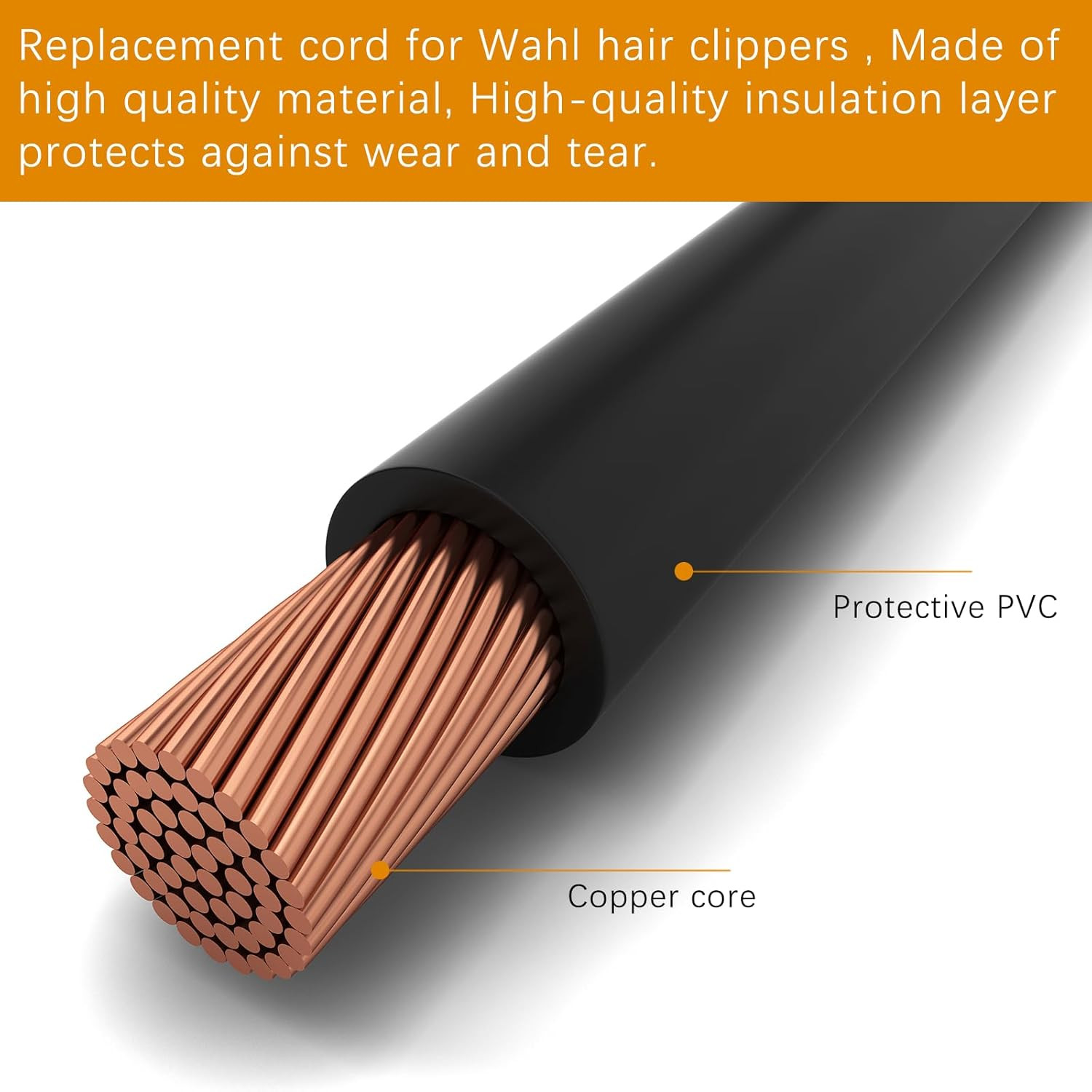 Wahl Clippers Replacement Power Cord for Senior, Designer, Super Taper Models