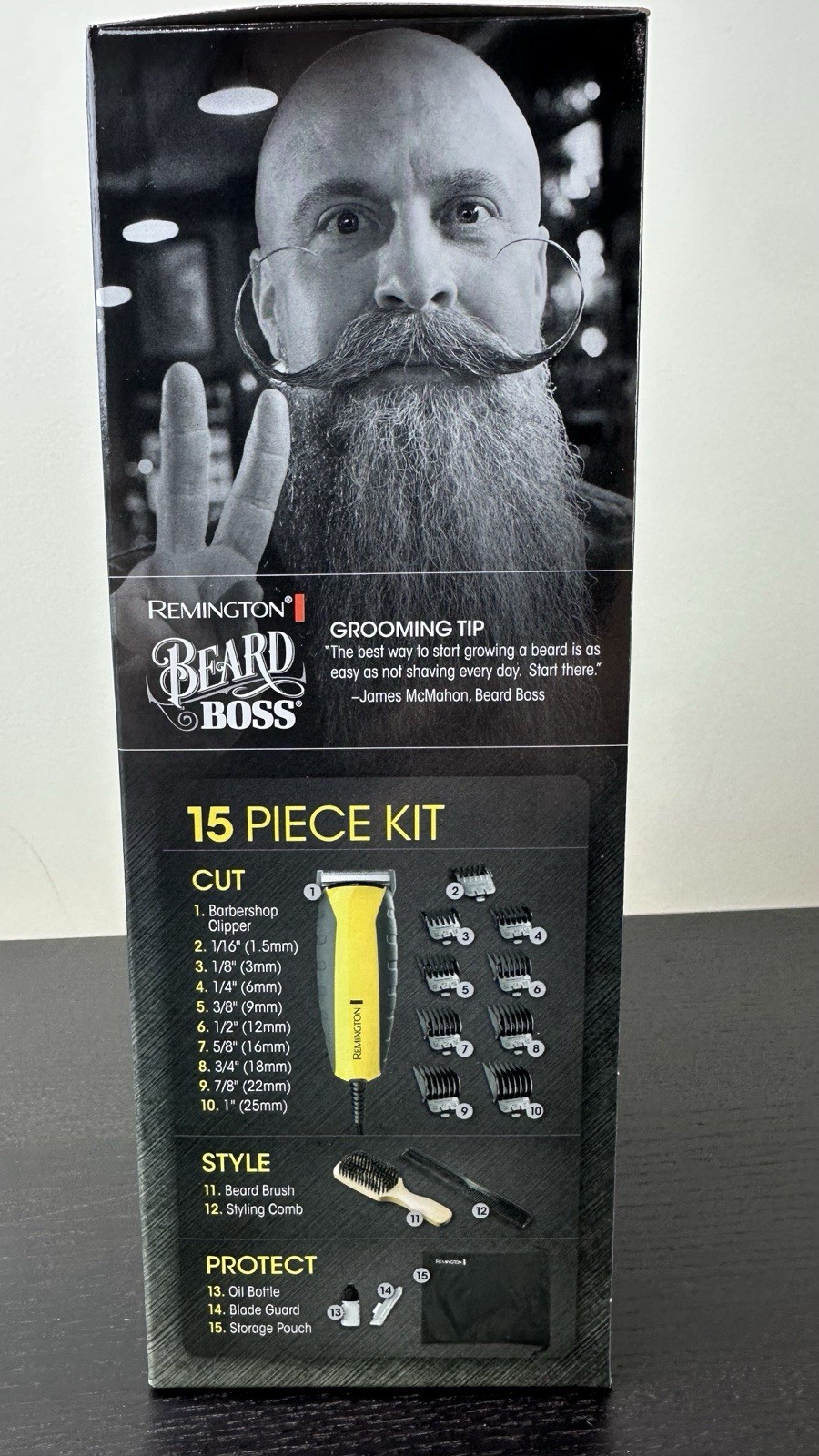 Remington Virtually Indestructible Haircut And Beard Trimmer 15 Piece Kit HC5855