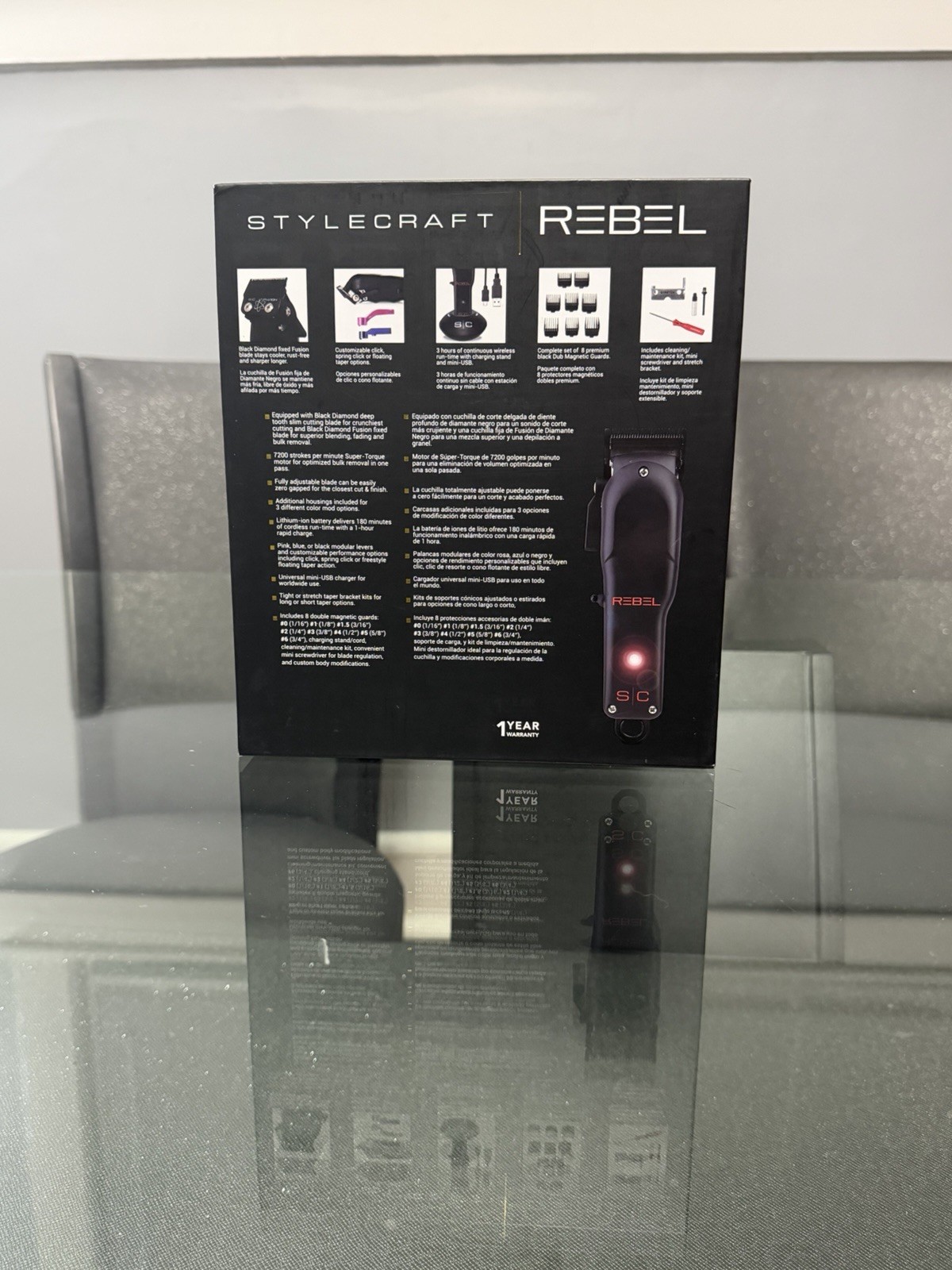 StyleCraft Rebel Professional Super-Torque Modular Cordless Hair Clipper