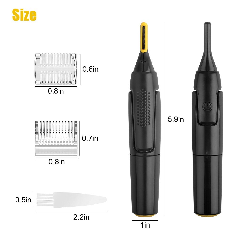 Electric Ear Beard Nose Hair Trimmer Eyebrow Mustache Remover Shaver Clipper New