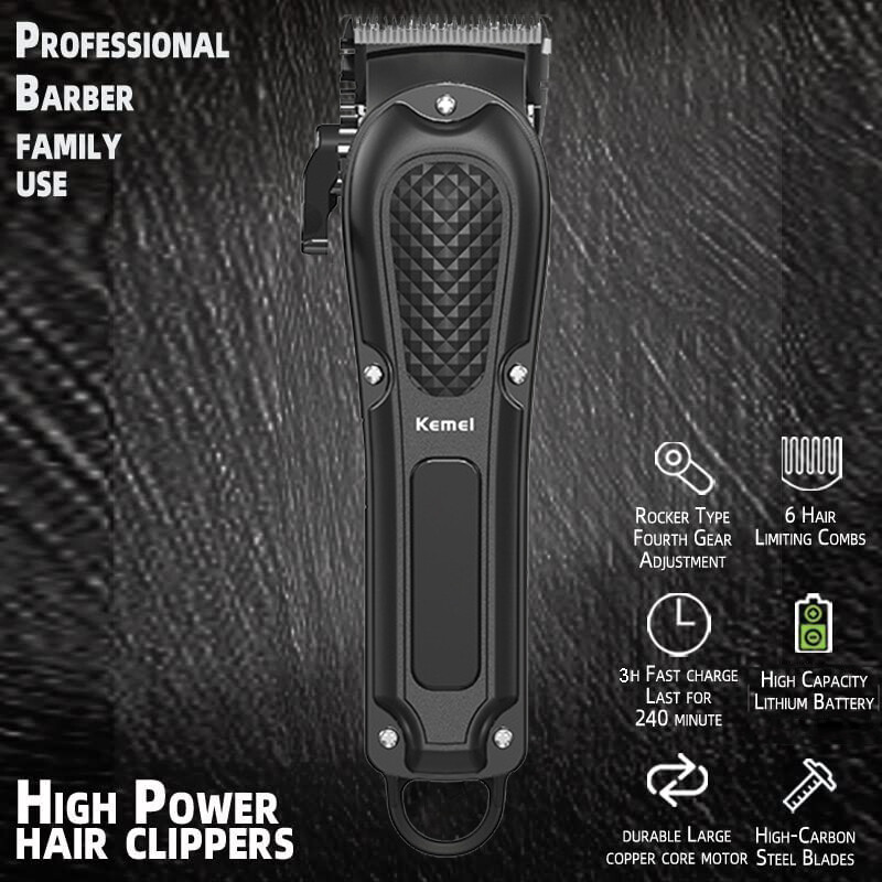 Kemei KM-1071 USB Rechargeable Hair Cutter and Beard Trimmer Cutting Machine