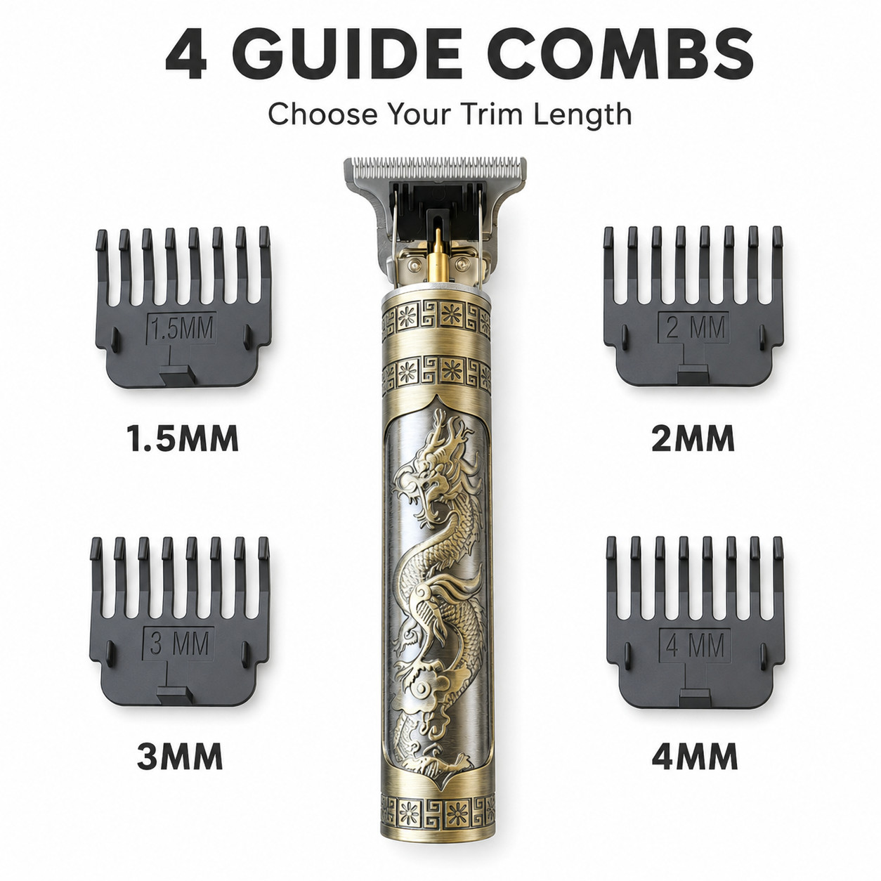 Vintage T9 Barbeador Dragon Beard Hair Trimmer Cutter Machine for Men