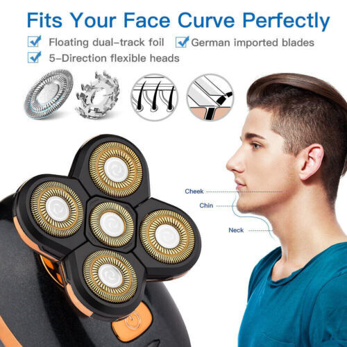 Men’s Electric Beard Shaver Trimmer Razor Rechargeable Hair Shaving Machine USB