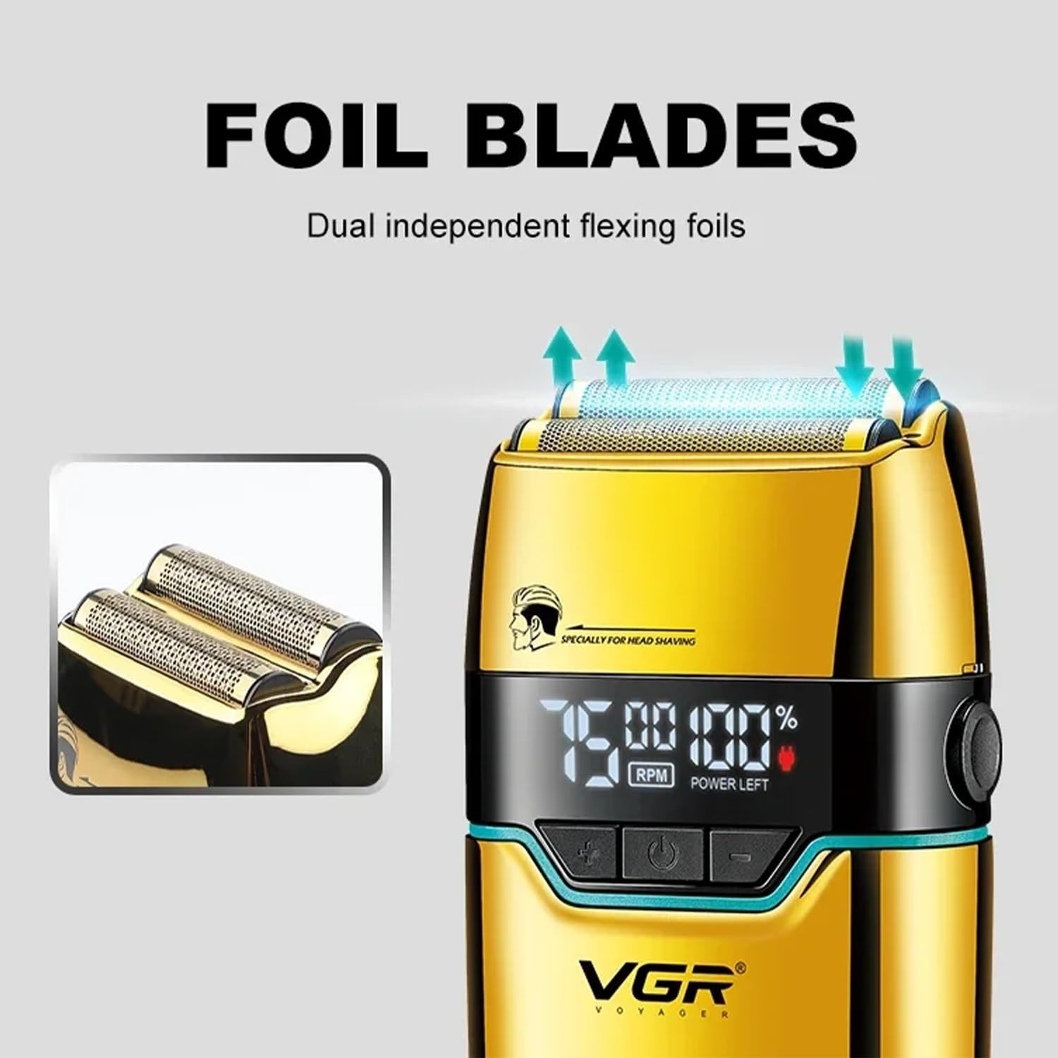 VGR V-350 Foil Shaver delivers smooth, fast, comfortable daily shaving