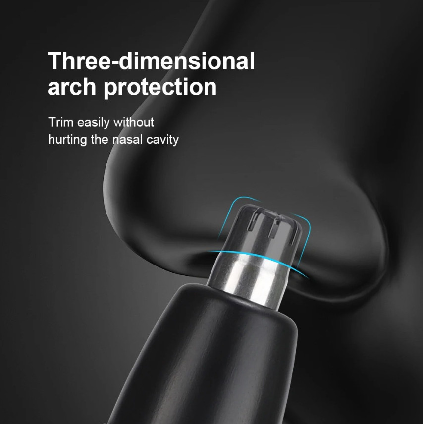1 Set Nose Hair Trimmer USB Rechargeable Ear Eyebrow Groomer Type-A Upgrade Clip
