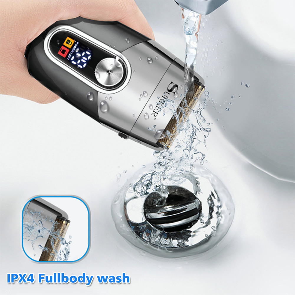 Portable USB Electric Shaver Rechargeable Razor Washable Trimmer Beard Shaver US