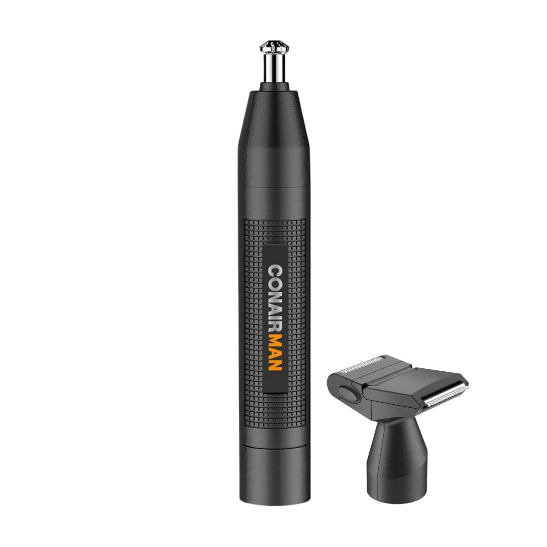 Men’s Nose Hair Trimmer for Nose Ear and Eyebrows Conair Patent 360 Bev