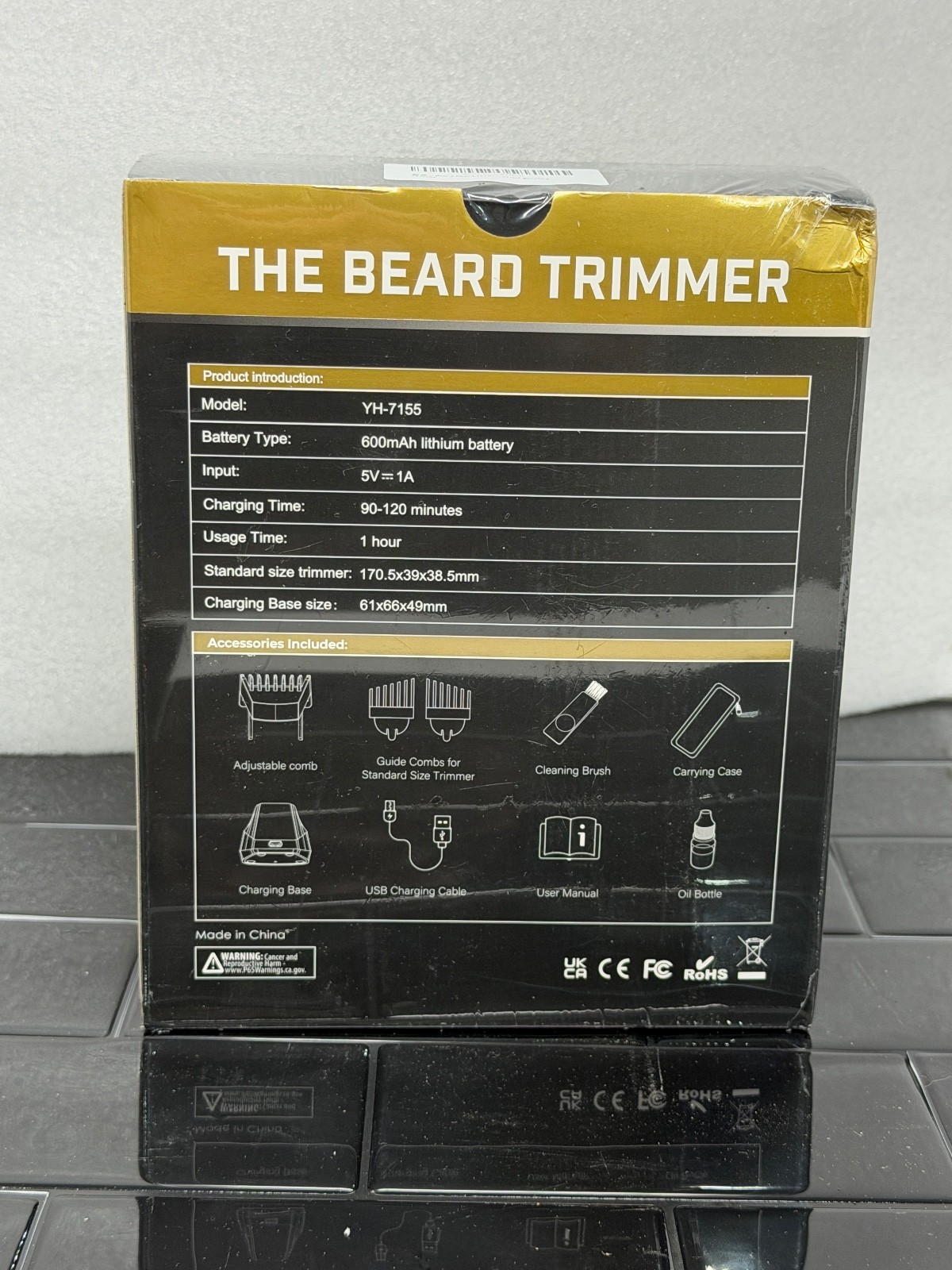 OLOV [YH-7155] THE BEARD TRIMMER WATERPROOF 20 ADJUSTABLE LENGTHS [0.5MM-10MM]