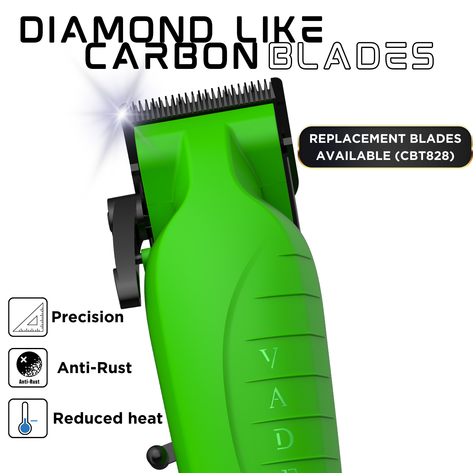 Supreme Trimmer Vader Clipper STC5098 | DLC Taper Blade 210 Min Run Time | ACID