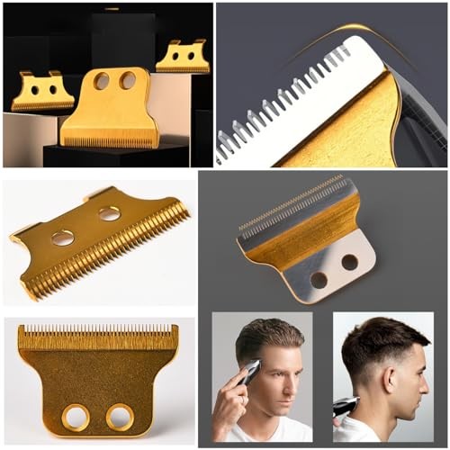2 Pack Vintage T9 Hair Clipper Blades Replacement for 28mm Height T-Blade…