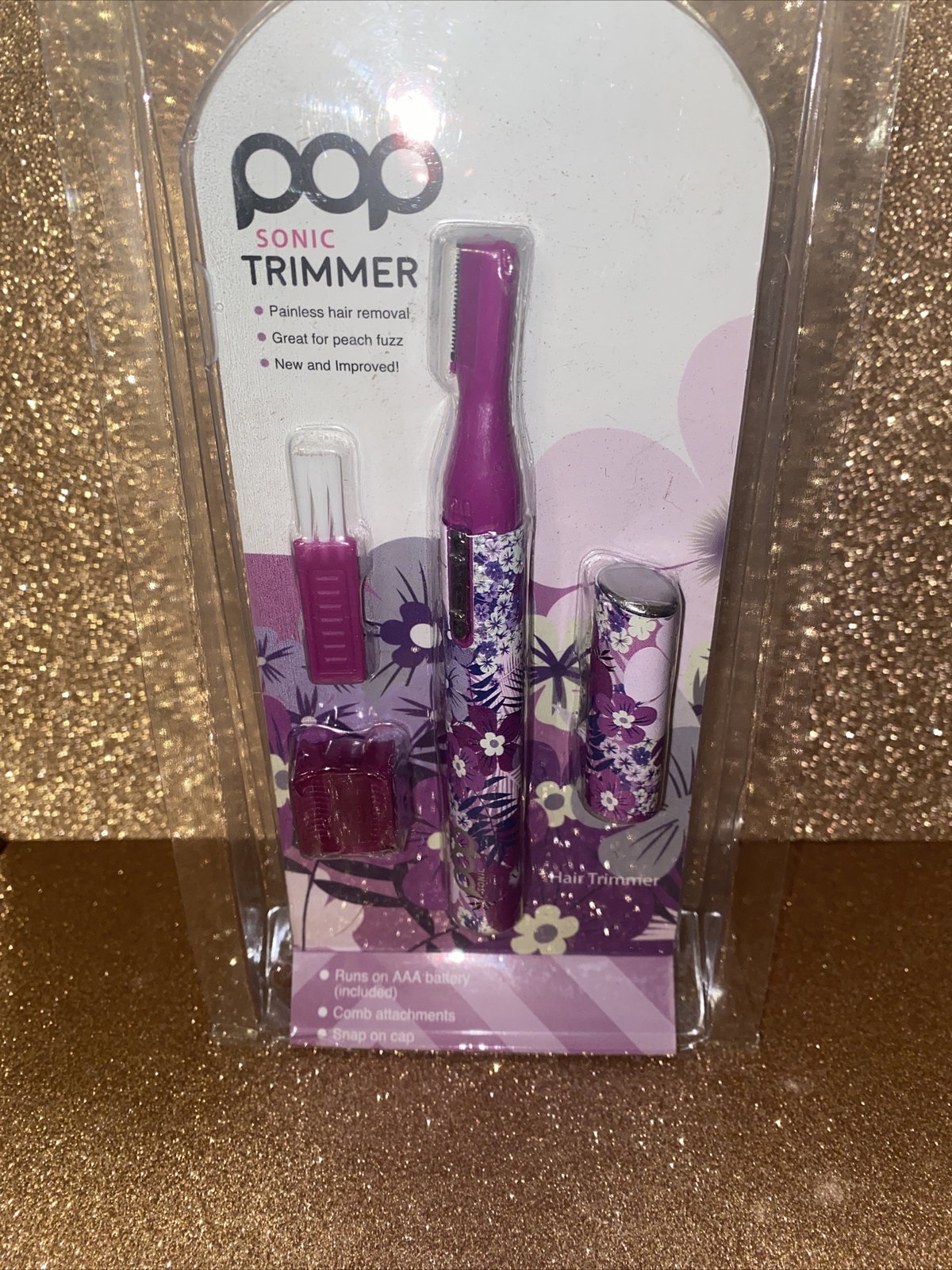 POP Sonic Trimmer Purple Flower NEW SEALED