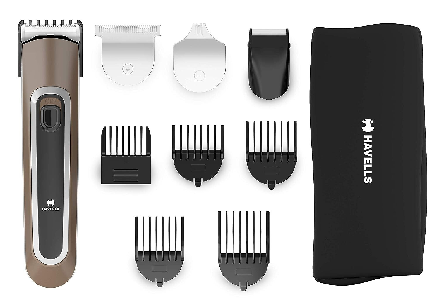 Havells Multipurpose Trimmer for Mens, Hair Trimmer, Stainless Steel,‎‎GS6451,