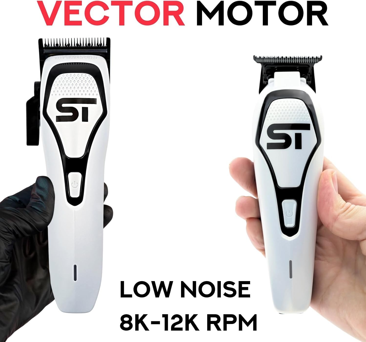 Supreme Trimmer Darkstar72 Clipper & Trimmer Set w Magnetic Vector Motor | White
