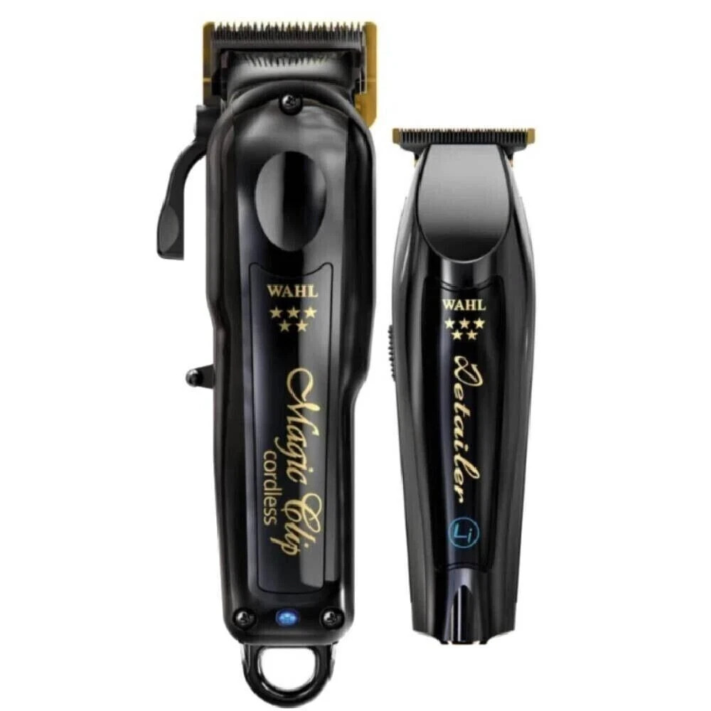 Wahl Cordless Barber Combo Clipper/Detailer Trimmer – Black (3025397)