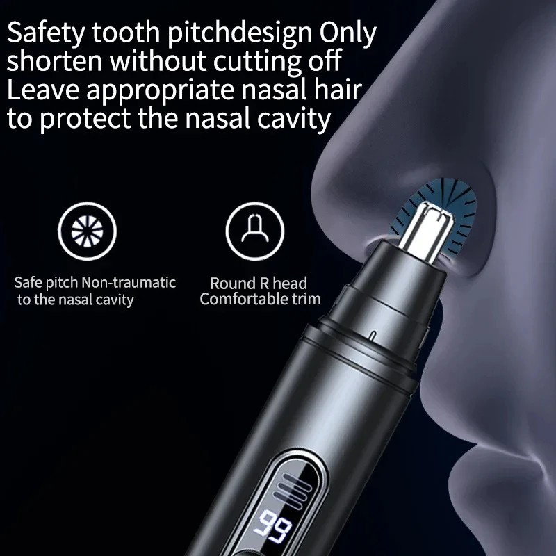 Rechargeable Nose Face Neck Eyebrow Hair Mustache Beard Trimmer Shaver Clippers