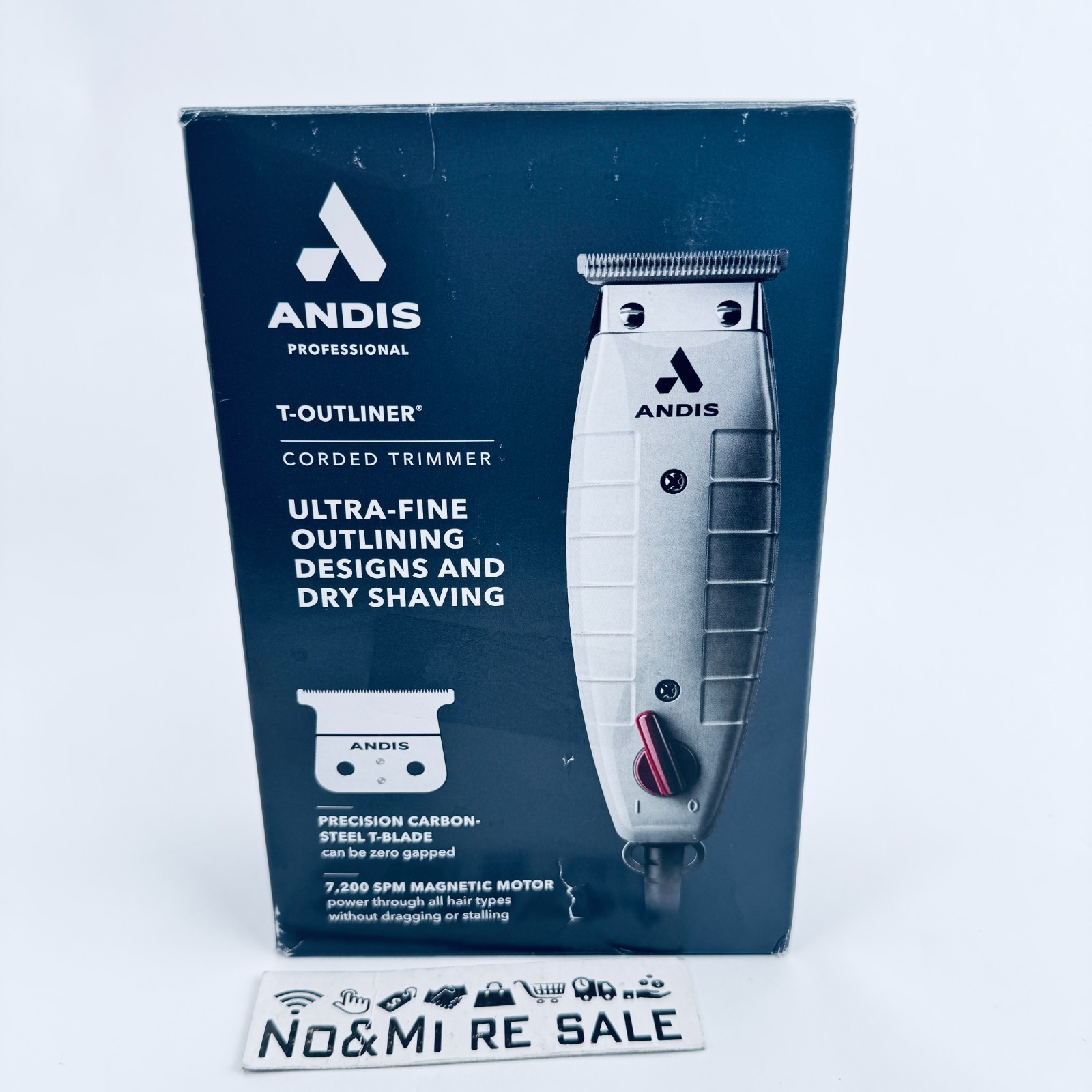 Andis 04780 Professional T-Outliner Beard & Hair Trimmer for Men / Carbon Steel