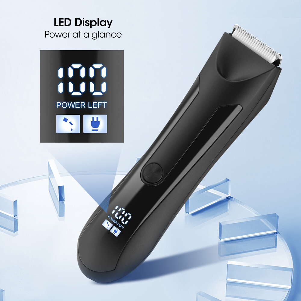 Manscape Groin Hair Trimmer for Men’s Electric Ball Trimmer Wet/Dry Body Shaver