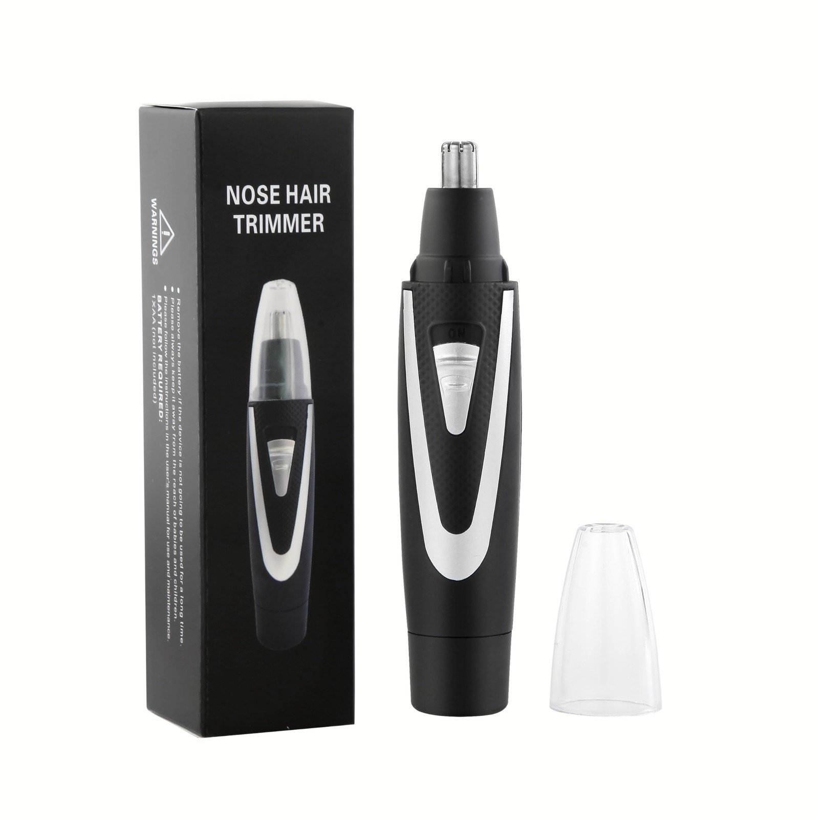 360 Rotating Nose Hair Trimmer Dual Edge Washing Quiet Ergonomic Grip